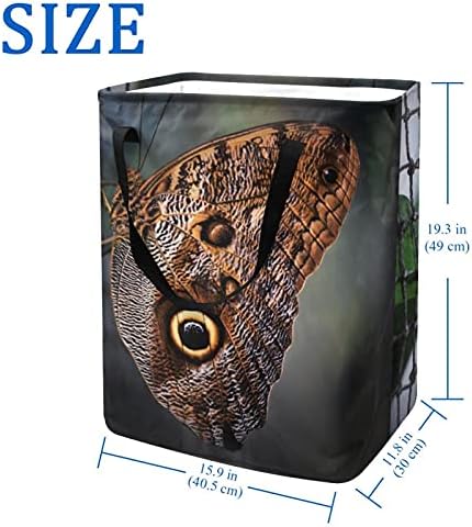 Пеперуда На Веревочной мрежа, Кошница за Дрехи, Сгъваема Кутия за съхранение с Дръжка за Кошницата, Детска Стая за Съхранение