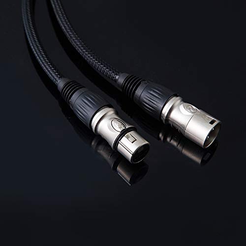 JORZOR 10 фута OFC Микрофон XLR кабел премиум-клас от мъжа към жената, Балансный 3-Пинов XLR-свързване на кабел за микрофон