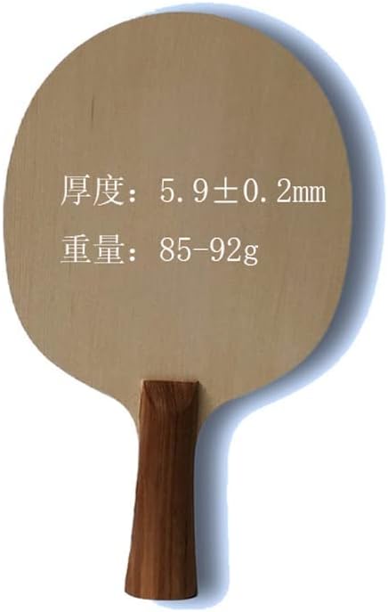 DLOETT Специална Изработка Hinoki Face Wood Бита за Тенис на маса от Дърво с Арилатным Углеродным Влакно Гребло за Пинг-Понг