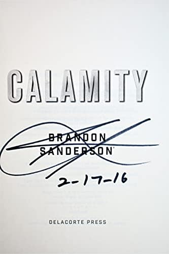 Бедствие (поредица the Avengers) Брандън Сандерсона (книга с автограф)