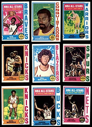 1974-75 Баскетболен комплект Topps (Basketball Set) VG/EX+