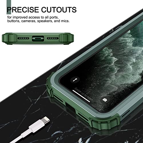 Калъф LONTECT за iPhone 13 Pro Max, Трислоен устойчив на удари Сверхпрочный Хибриден Здрав Удароустойчив Защитен калъф за Apple