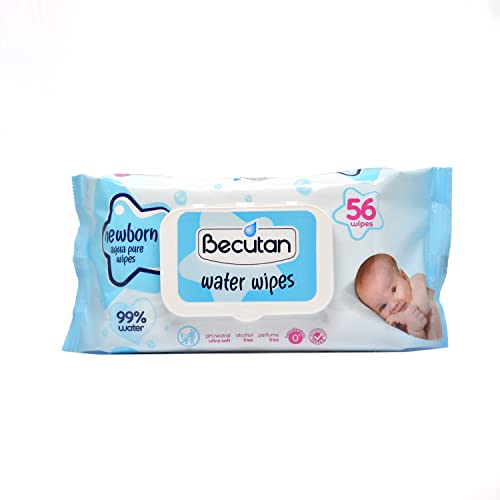 Мокри кърпички Becutan, 99% aqua pure, за новородено | 56/1