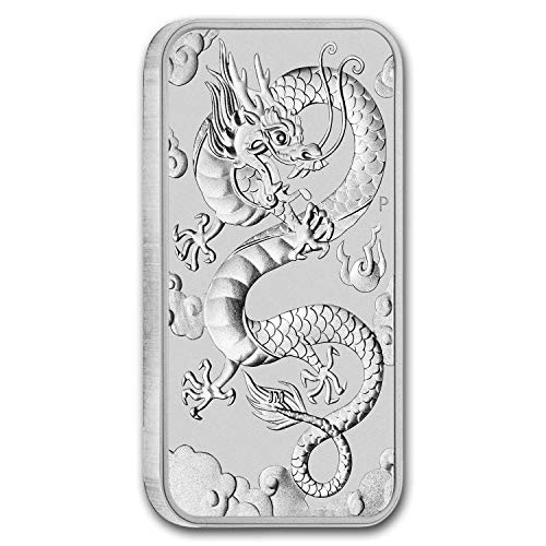 2018 Р - до Момента (Случаен година) Лот от (20) Сребърни кюлчета с тегло 1 унция, Правоъгълни монети от серията Dragon