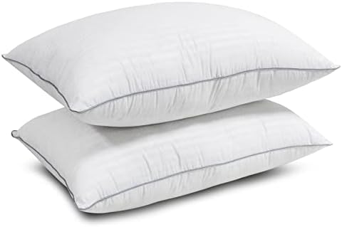 Възглавници за хотелската легла Silkokoon за спане на 2 опаковки, Комплект с възглавници стандартен размер от 2 за Спални места на