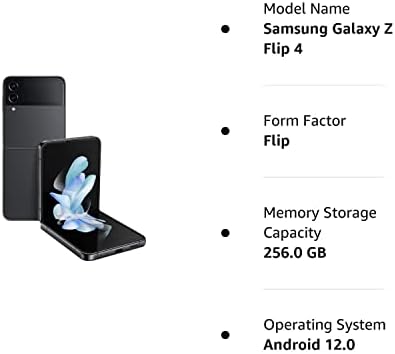 SAMSUNG Galaxy Z Flip 4 Заводска отключване SM-F721U1 256GB Графит (обновена)