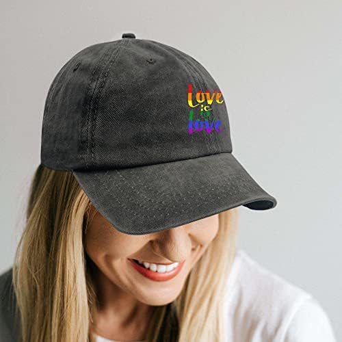 Гордостта на ЛГБТ Шапка за Жените любовта е Любов бейзболна шапка за Мъже Месец Гордост Подарък от Любовника си