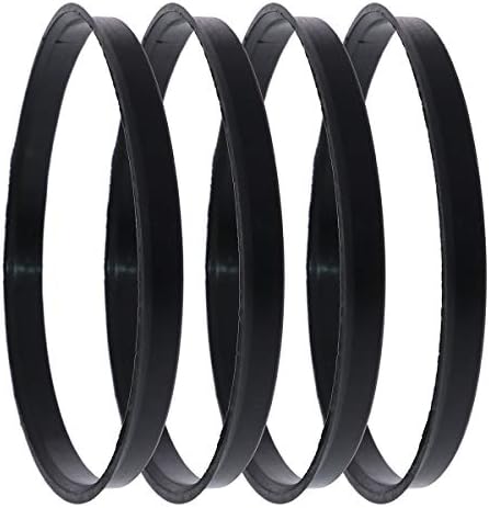 DPAccessories H108-1000 БР. Черни пръстени за центриране на главината от поликарбонат от 108 мм до 100 мм - 4 опаковки