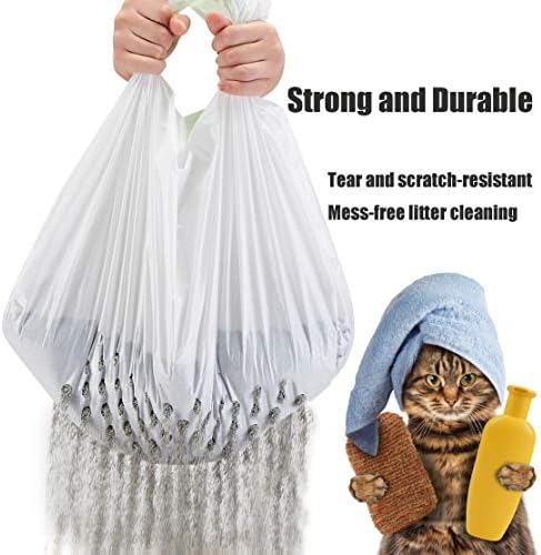 Втулки За Пресяване на отпадъци Gefryco Cats с Дебелина 2 мил, Гигантски Еднократни Торби За боклук, Втулки За Тави за боклук