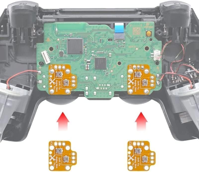 2 x 3D Аналогов Джойстик Джойстик Универсален министерството на отбраната за коригиране на дрифт за PS5 PS4 Xbox one/One S/Series