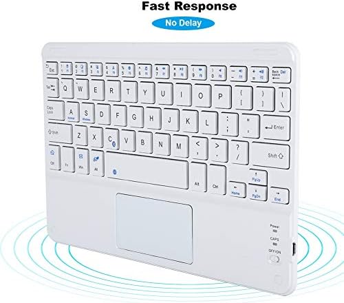 ASHATA Bluetooth Клавиатура с тачпадом, Преносима Безжична Клавиатура с тачпадом, Дизайн ножица, 9 инча, Ультратонкая Bluetooth