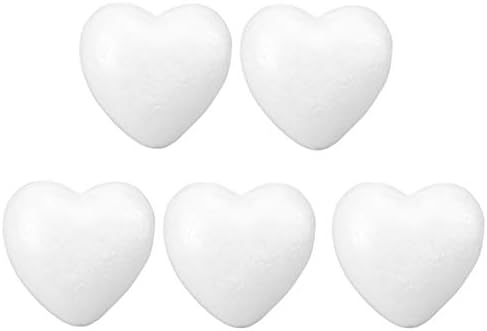 Топки STOBOK, 5 броя, Полистирен Сърца във формата на Сърце, Пенополистирольный Топчета, пенополистирольное Сърце за diy,