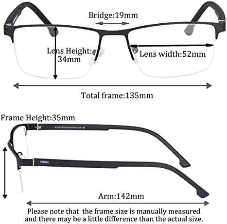 Дограма за мъже точки SHINU Против Blue-Ray Компютърна Рамки за очила без увеличение-JAT88008