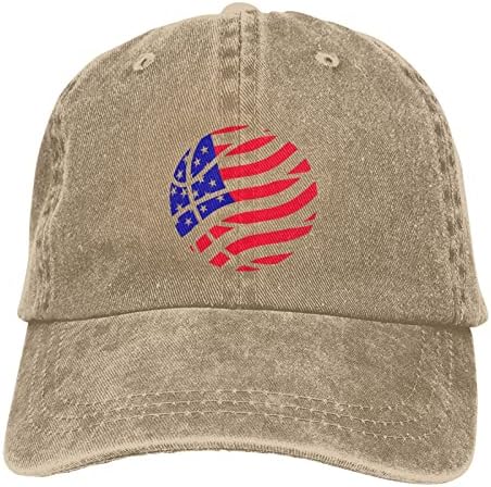 UDTXMPE СЪЕДИНЕНИ Американски Флаг бейзболна шапка на Мъжки Дамски Регулируема Деним Ковбойская Шапка Черна Спортна Шапка От Слънцето