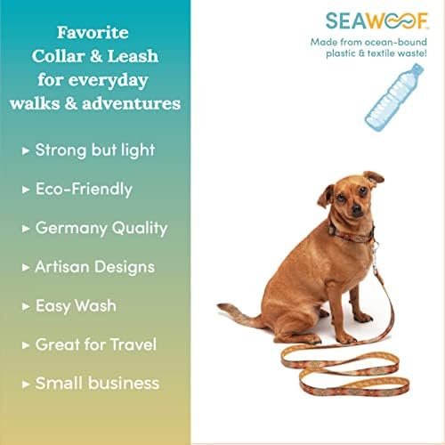 Яки Seawoof за кучета средни - Изработени от рециклирана пластмаса, екологично Чисти Аксесоари за кучета - Диаманти - Medium