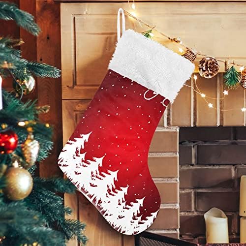 JSTEL Коледно Дърво, Коледни Чорапи Висящи Бижута Бижута, Голяма Камина Окачени Чорапи Коледен Декор