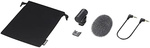 Микрофон Sony Vlogger Shotgun с Мультиинтерфейсным корпус за обувки и аудиокабелем 3,5 мм в найлонов оплетке Мъж-жена (2 броя)