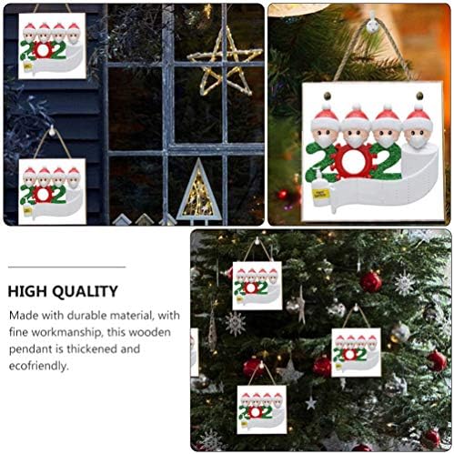 Коледен Декор Hemoton 2020 С Коледна Украса Дървени Персонализирани Имената На Оцелелите Семейни Бижута Индивидуални Дръжки На Стената
