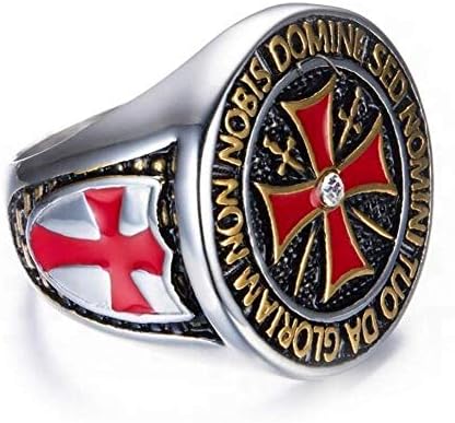 crintiff - пръстен на тамплиерите за мъже - Клетвата на тамплиерите: Non Nobis, Domine, Не Нобис, SED nomini tuo da gloriam - Малтийски кръст
