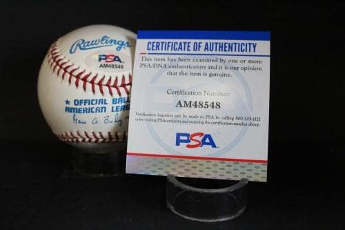Бил Райт Подписа Бейзболен Автограф Auto PSA/DNA AM48548 - Бейзболни топки с Автографи