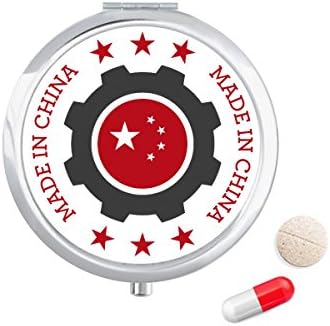 Национални Звезди Печен Червен Китайски Калъф За Хапчета В Джоба Кутия За Съхранение На Лекарства Контейнер Опаковка