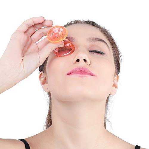 Цветни чашки за измиване на очите ChillEyes за ефективно почистване на очите - с контейнер за съхранение - Панели под формата на очите, плътно