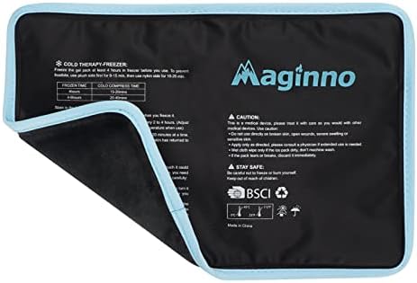Гел пакети Maginno 12 X 8 с лед, при травми, за Многократна употреба Гъвкави пакети с топла и студена лед за облекчаване на болки в мускулите