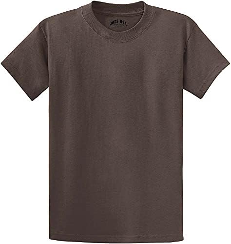Тениски от памук Joe's USA за мъже в тежка категория с тегло 6,1 унции Обикновени, Големи и високи размери