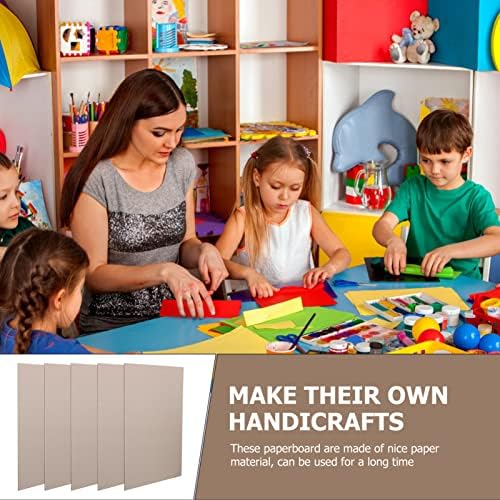 VICASKY Детски Занаяти собствените си ръце, от сиво Гофриран картон Листа: 5шт Плоски Картонени листа, формат А3 Картон