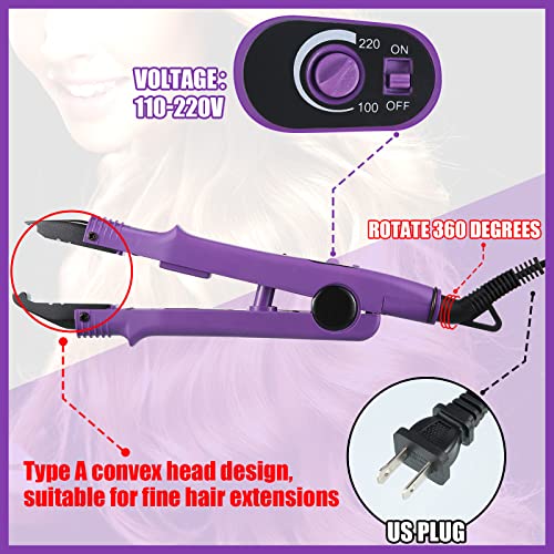 Утюжок за удължаване на косата Fusion Keratin За Удължаване на Косата Топлинна Инструмент Терморазъемная Пръчка със Защитно лепило