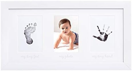 Рамка за снимка за спомен за детето Tiny Ideas и Набор от мастила за създаване на Отпечатък на ръка или вдлъбнатина на краката на Детето, Интериор