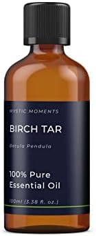 Mystic Moments | Етерично масло от Бреза смола 100 мл - Чистото Натурално масло за обектите, Смеси за Ароматерапия и масажи, Веганское,
