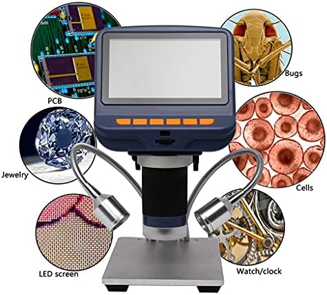 Настолен електронен Цифров Стереомикроскоп LHLLHL 220X за ремонт на запояване с 4,3-инчов екран с led подсветка