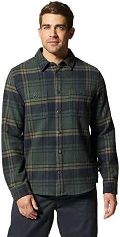 Мъжка риза с дълъг ръкав Mountain Hardwear Plusher за туризъм, къмпинг и ежедневни облекла