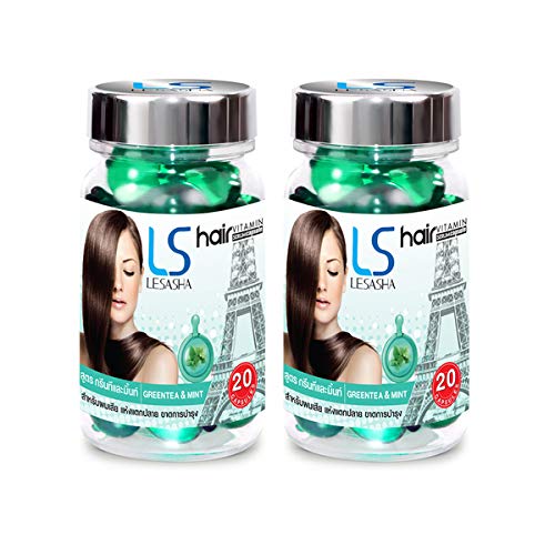 Капсула витамин серум за коса Le ' rustam Зелен чай и мента (20 капсули по 2 броя) Подхранват косата, придават им блясък, предпазва косата