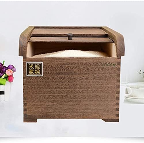 Контейнер за съхранение на храна YIWANGO, Кутия за съхранение на ориз с капак, Кутия за съхранение на ориз тегло 5 кг Контейнер