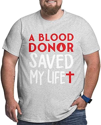 Донор на кръв ми Спаси Живота, Мъжки Тениски Големи Размери, Класически Тениски с къс ръкав, Свободна Риза в стил Хип-Хоп