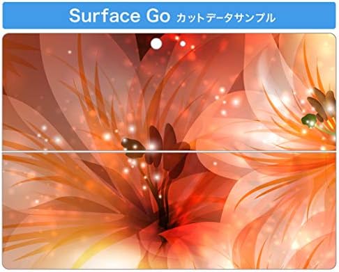 стикер igsticker за Microsoft Surface Go/Go 2, Ультратонкая Защитен Стикер за тялото, Скинове 001991, Цвете Брашно, Оранжево