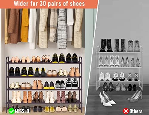 MISSLO 4-те Нива, Дълъг Органайзер за обувки в гардероба и 4-те Нива, Дълъг Органайзер за обувки в гардероба Рафт за обувки