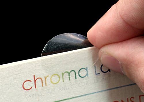 Прозрачни Овални Гофрети запечатване ChromaLabel размер на 0,75 x 1 Инч, 5000 Етикети на Ролка, Перфорирани