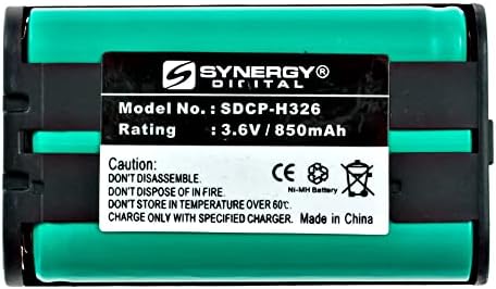 Акумулаторна батерия за безжичен телефон Synergy Digital, съвместим с безжичен телефон Panasonic KX-TG2346W, (Ni-MH, 3,6