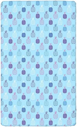 Кухненски Кърпи за яслите в стил Ананас, Портативни мини-Чаршафи за легла от Ултра Мек материал -Бебешки Кърпи за момичета