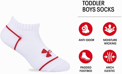 Четвертичный Чорап за момчетата на Under Armour от няколко опаковки