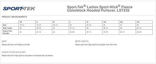 Женски спортен Пуловер с качулка отвътре с цветни блокчета, Черен/True Royal - Small
