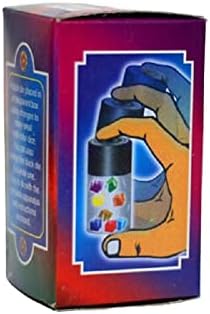 MilesMagic wand Dice Пулверизатор Капсула за кубчета, с променящ се цвят, Реалистични и убедителни фокус с магически кубчета,