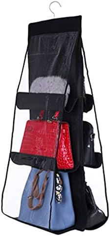 Органайзер за чанти Teerwere и съхранение, органайзер за чанти с 6 Удобни дълбоки джобове, куки, Органайзер за чанти с прозрачни джобове