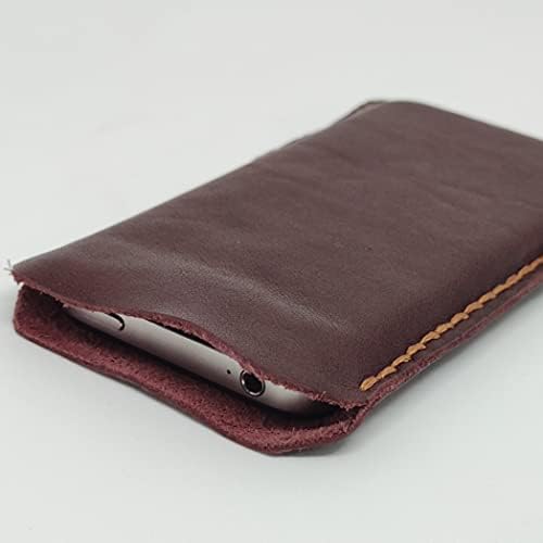 Чанта-кобур от естествена кожа за Huawei nova 3i, Калъф за вашия телефон ръчна изработка от естествена кожа, Изработен по