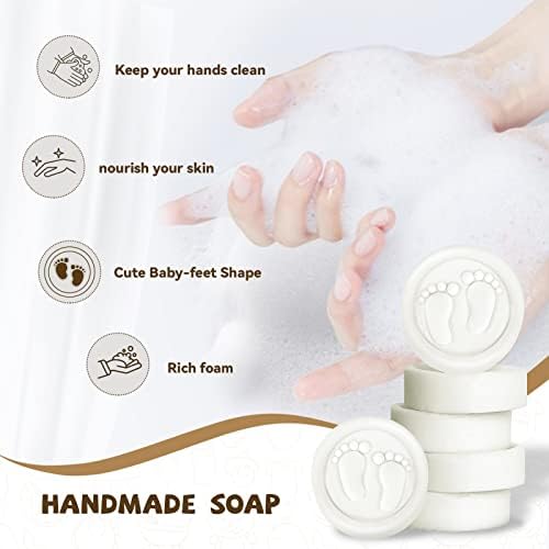 AIXIANG Сапун за детската душа Ръчно изработени от чист бял сапун с аромат на малките крачета на бебето с подарочными пакети