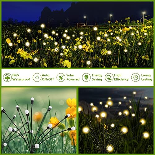 Слънчеви градински осветителни тела 10LED -Нов Модернизиран Слънчев Bobble лампа, Раскачивающийся от вятъра, водоустойчив