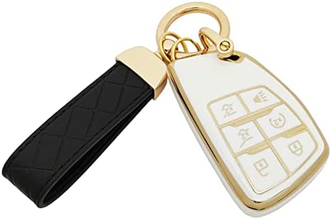 Защитен калъф-ключодържател от TPU, Съвместим с Buick 2021 2022 Chevrolet Suburban Tahoe, Дистанционно ключодържател без ключ